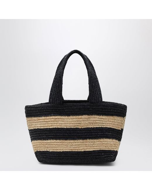 Patou Black Trapeze Pm Shopping Bag