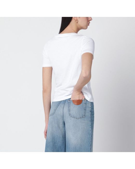 Chloé Blue T-Shirt With Logo Print