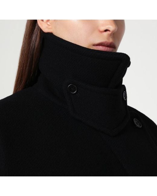 Cappotto doppiopetto in misto lana di Chloé in Black