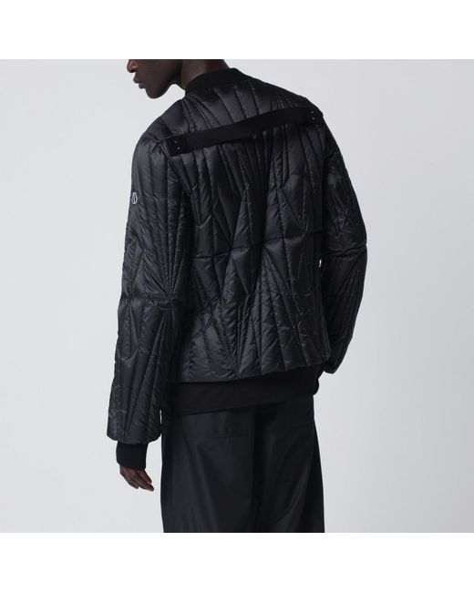Moncler Black Quilted Zipup Down Jacket for men