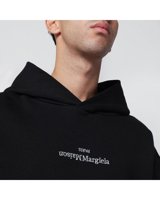Sweat À Capuche Avec Logo Inversé Maison Margiela pour homme en coloris Black