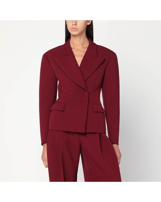 ANDAMANE Red Single-Breasted Jacket