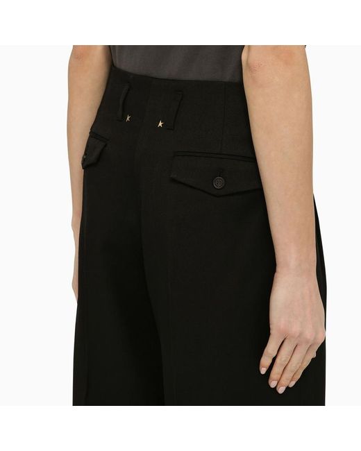 Pantalone ampio in lana di Golden Goose Deluxe Brand in Black