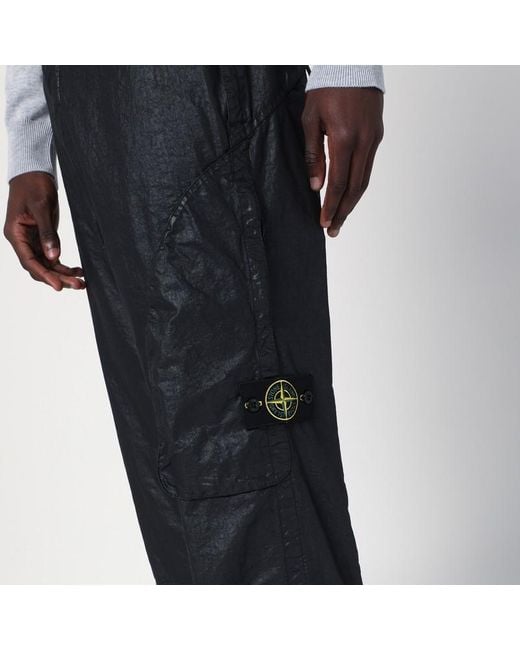 Stone Island Blue Nylon Pants for men