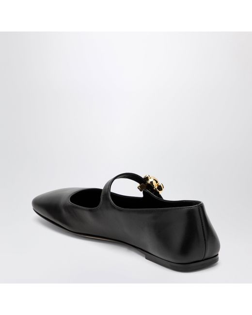 Bottega Veneta Black Charlotte Mary-Jane Ballet Flats