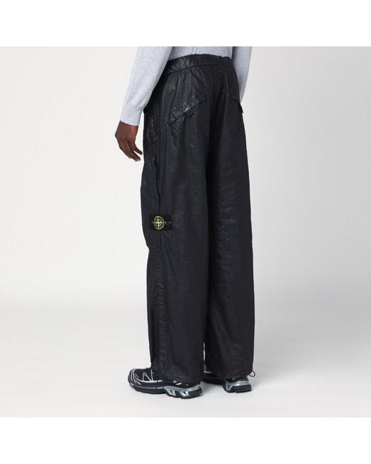 Stone Island Blue Nylon Pants for men