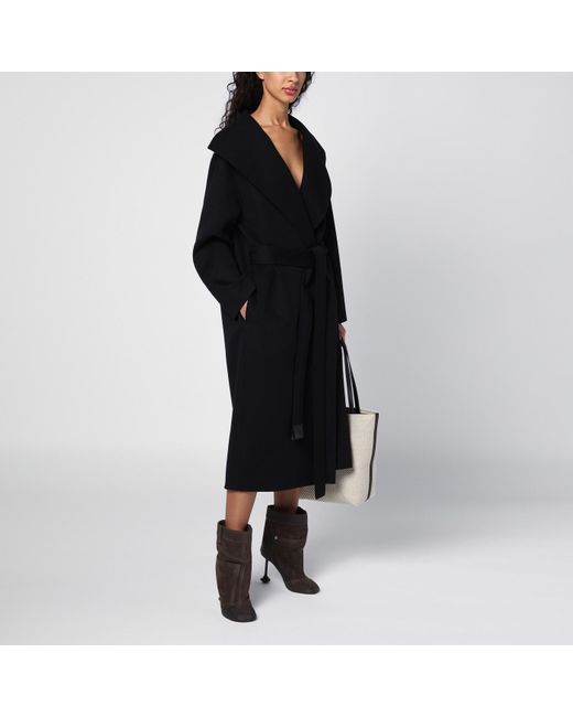 Loewe Black Wool And Cashmere Coat