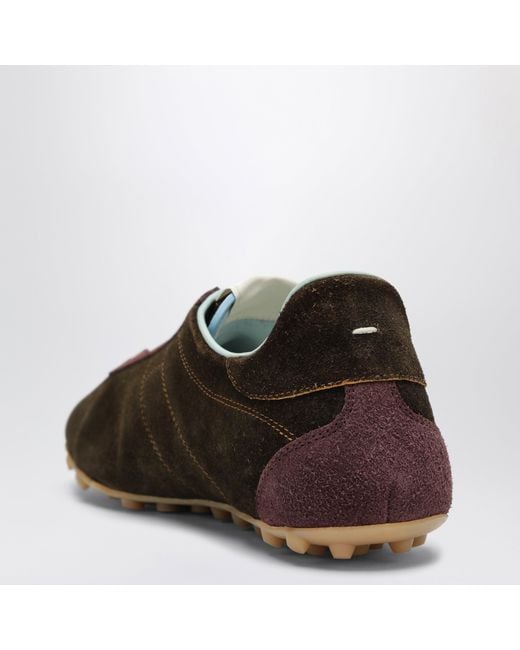Maison Margiela Brown Suede Sneakers for men