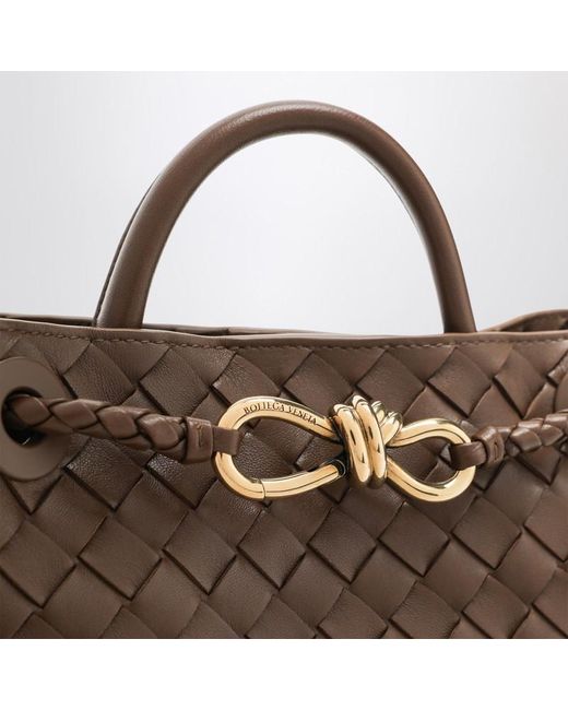 Borsa andiamo piccola color nocciola di Bottega Veneta in Brown