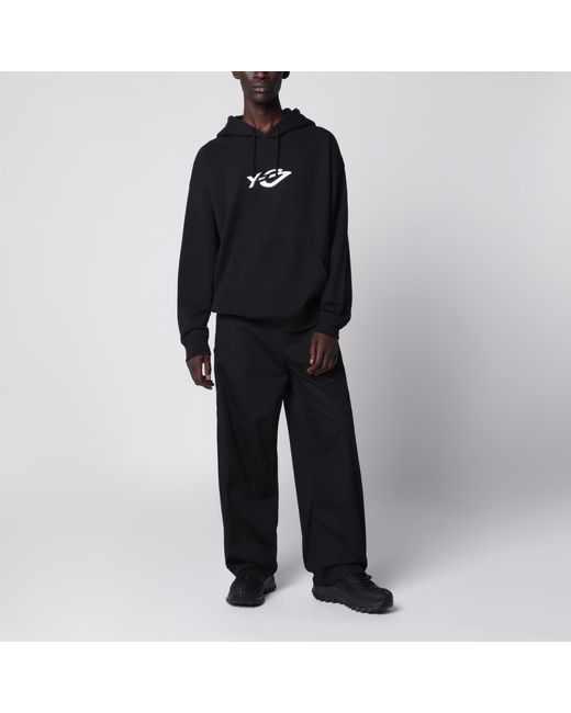 Y-3 Black Y-3 French Terry Hoodie for men