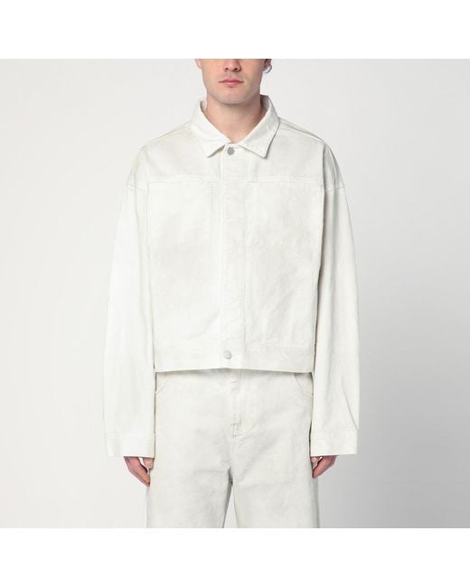 Entire studios White Ivory Denim Jacket for men
