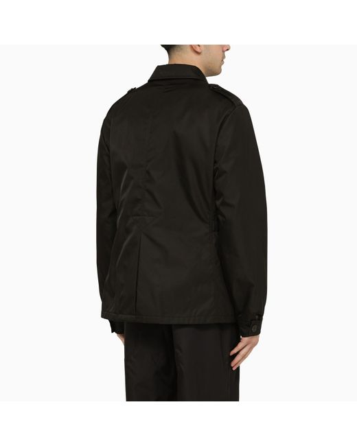 Prada Black Re-nylon Multi-pocket Jacket for men