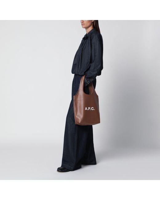 A.P.C. Brown Hazelnut Ninon Small Bag