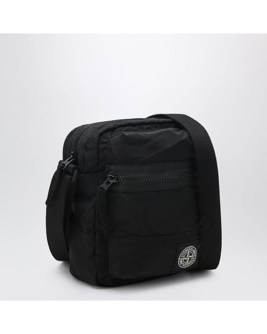 Stone Island Black Nylon Metal Bag for men