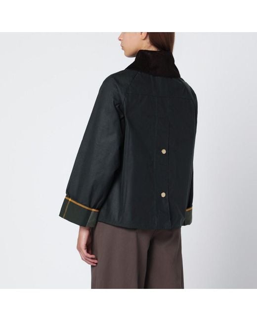 Giacca cerata catton sage/ancient di Barbour in Black