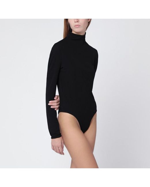Body con cut a cuore in jersey di Alaïa in Black