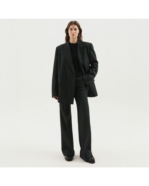 1989 STUDIO Black Dark Double Breasted Blazer