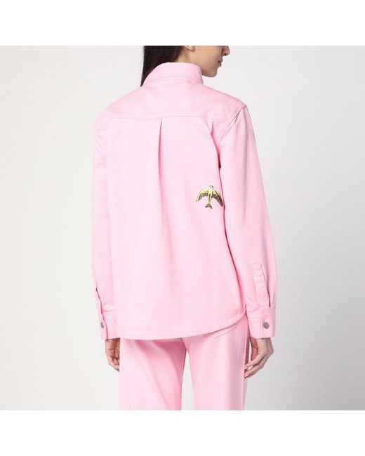 Camicia con stampe in denim di Marc Jacobs in Pink