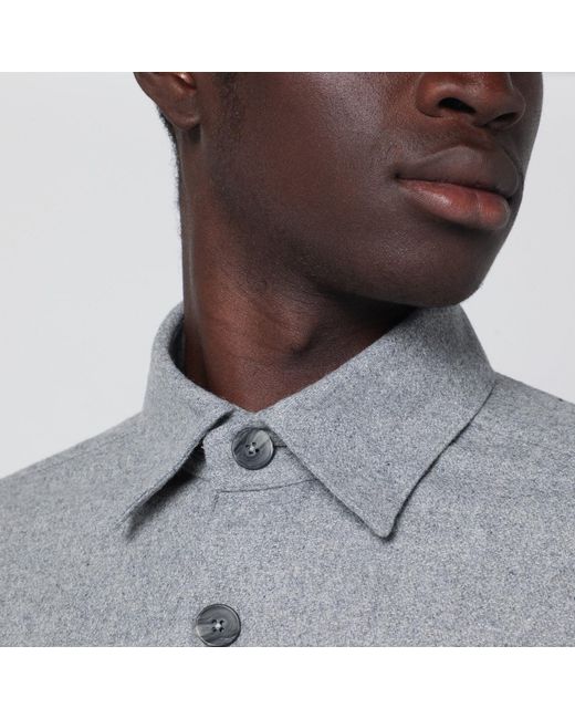 Xacus Gray Overshirt Jacket for men