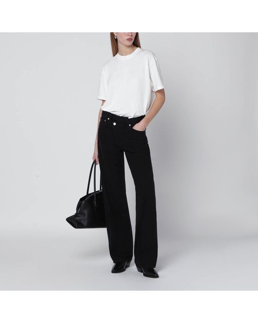 Agolde Black Arc Criss Cross Jeans