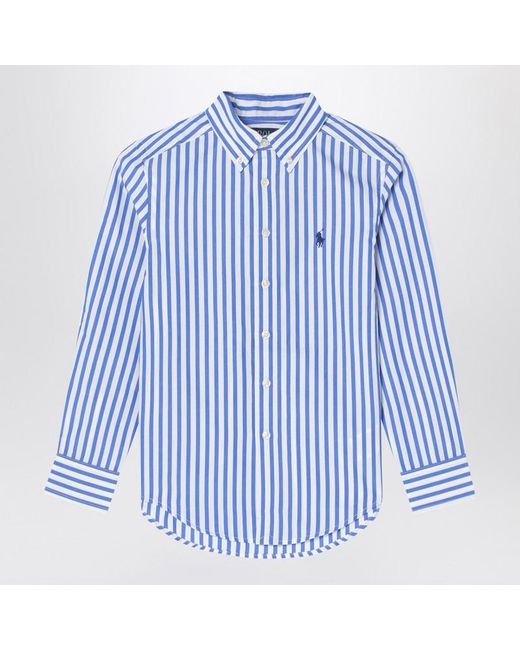 Polo Ralph Lauren Button-Down Hemd Aus Baumwolle Mit Streifen in Blue für Herren
