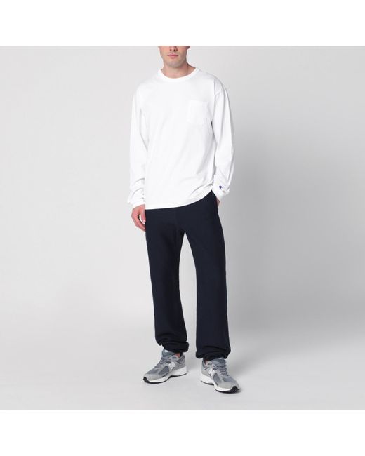 Champion Blue Cotton Jogging Trousers for men