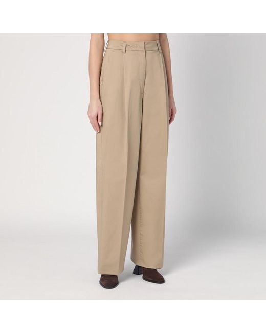 Pantalone ampio axel color sabbia di Thelatest in Natural