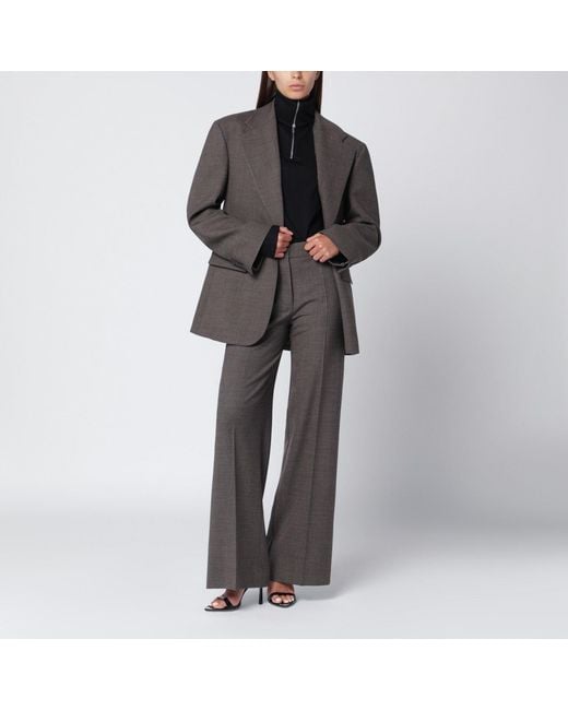 Entire studios Black Wool Zip-Collar Top
