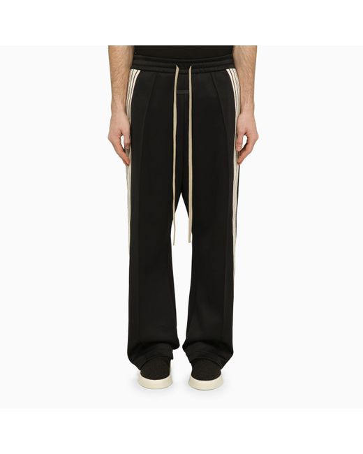 Fear Of God Black Striped Nylon And Cotton jogging Trousers for men