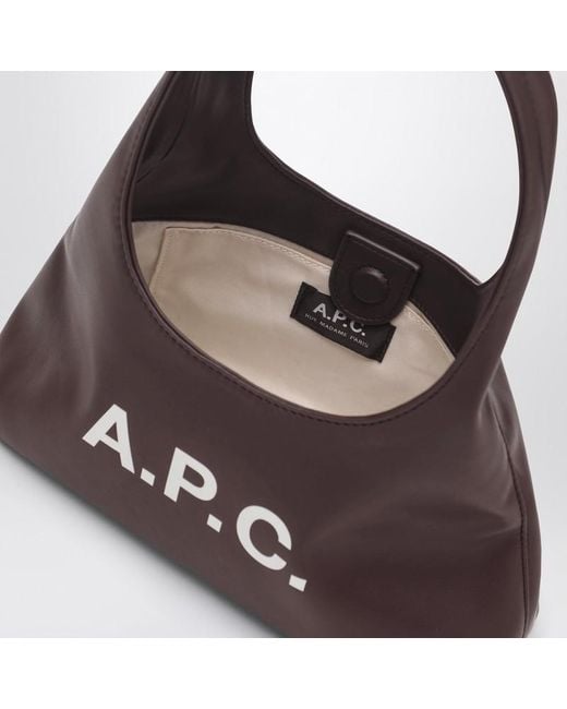 A.P.C. Purple Braune Baby Ninon Tasche