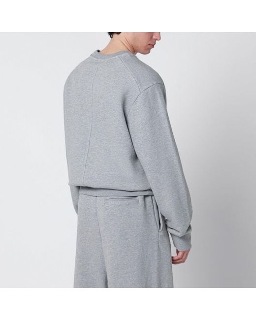 Entire studios Gray Grey Cotton Crewneck Sweatshirt for men