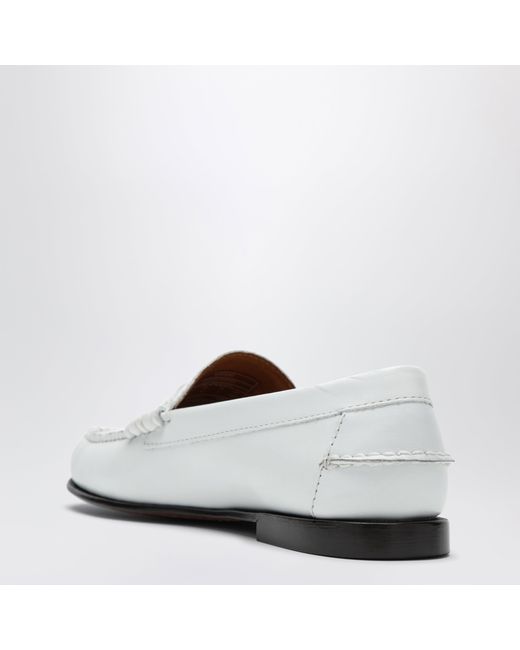 Sebago White Danielle Leather Loafers
