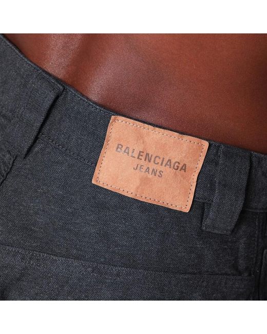 Balenciaga Black Jogger Pants Trompe L?Oeil Anthracite for men
