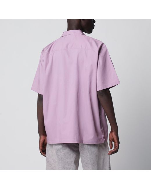 Carhartt Purple S/S Delray Short-Sleeve Shirt for men