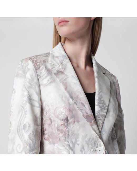 Max Mara White Slim Blazer