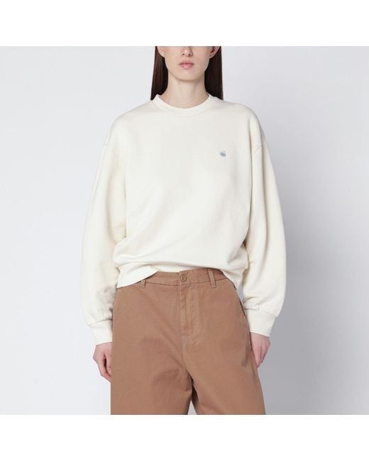 Carhartt White Casey Sweatshirt Natural