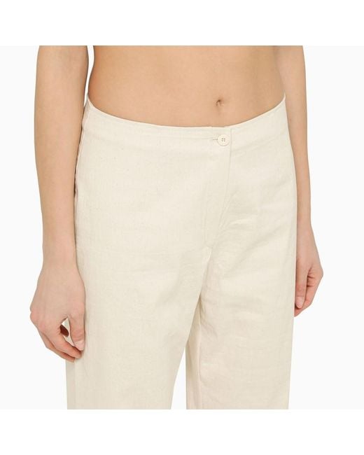 Pantalone regolare in cotone di Our Legacy in Natural