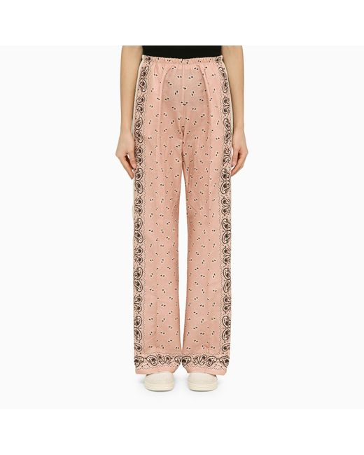 Palm Angels Pink Blend Print Trousers
