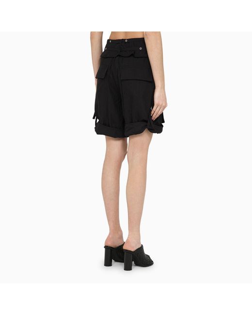 Isabel Marant Black Nylon-blend Shorts