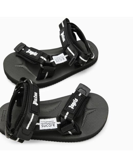 Palm Angels Schwarze Sandalen X Suicoke Aus Nylon in Black für Herren