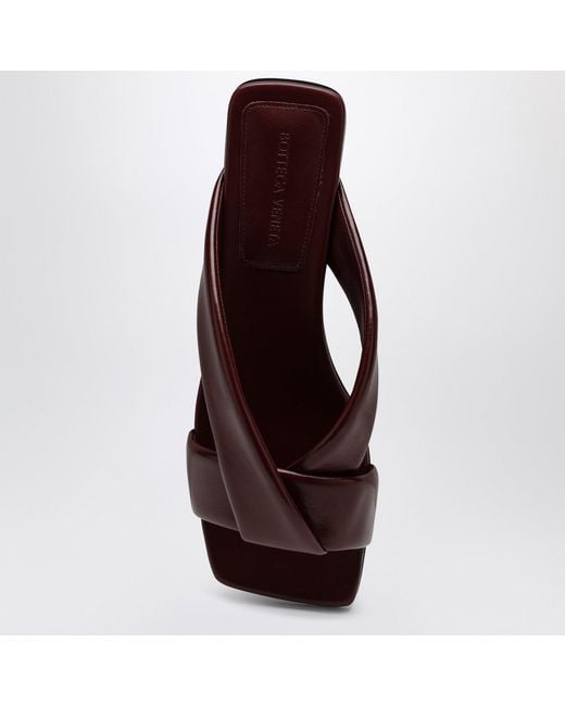Bottega Veneta Brown Leather Riva Mules