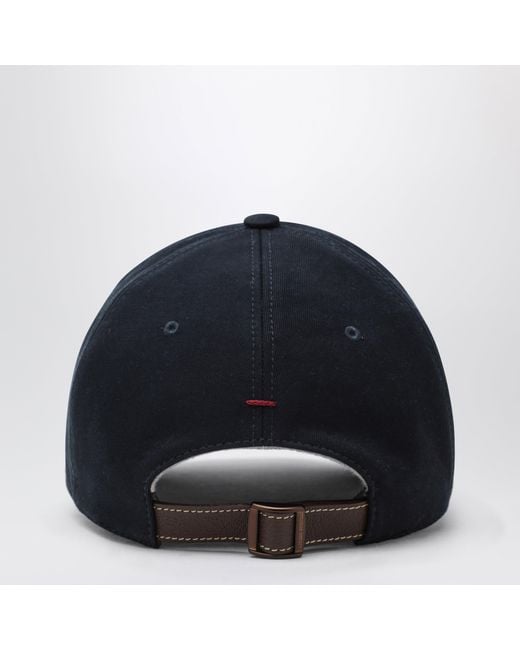 Brunello Cucinelli Blue Baseball Cap for men