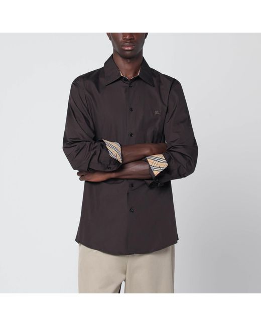 Burberry Black Cotton Shirt for men