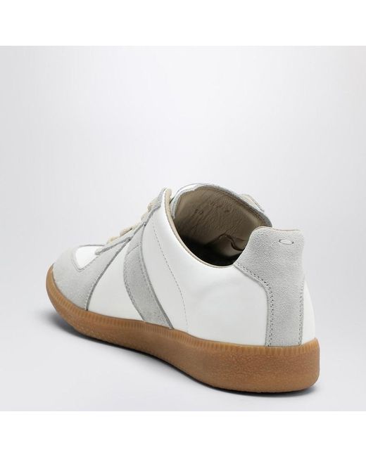 Sneaker replica bianca e grigia di Maison Margiela in White