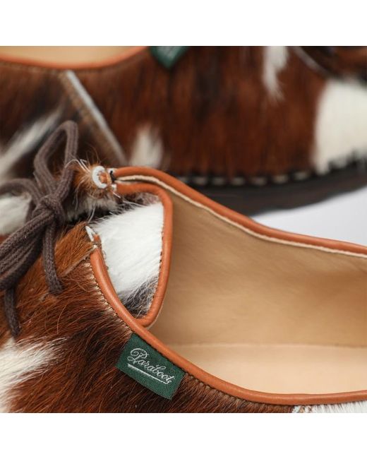 Paraboot Brown Michael Lace-up Shoes In Pony Hair for men