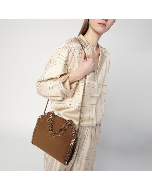 Stella McCartney Brown Mini Falabella Tote Bag