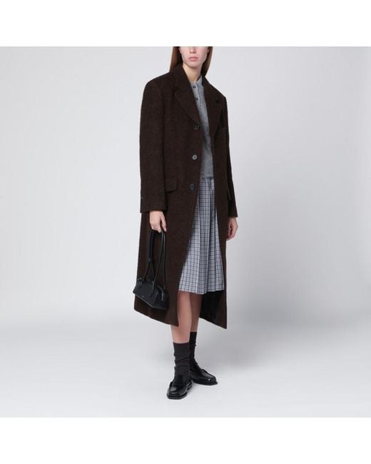 Cappotto monopetto in misto lana di DUNST in Black