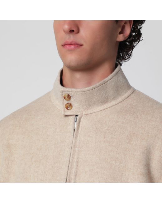 Lardini Natural Zip-Up Jacket for men
