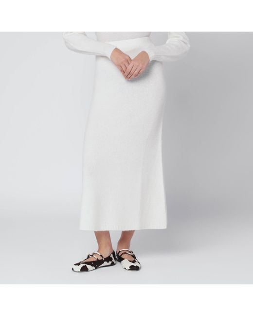 Max Mara White Ivory Skirt