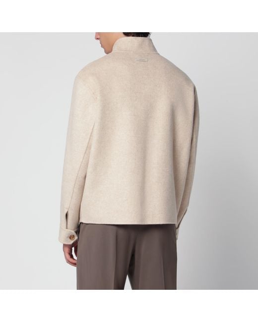 Lardini Natural Zip-Up Jacket for men